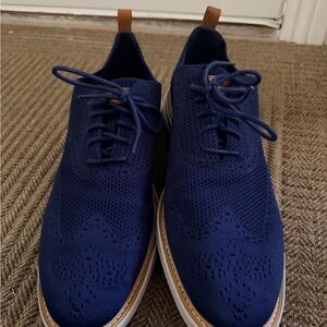 Men's Blue Knit Oxford Shoes - Cole Haan